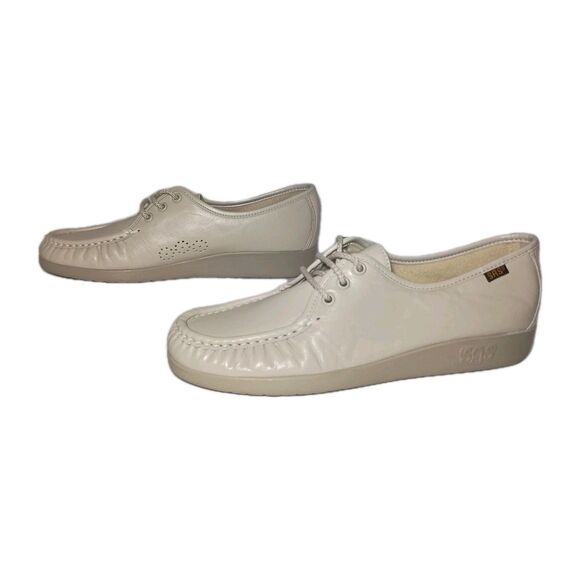 SAS Women's Siesta Comfort Shoes In Bone Size 9 Made In USA Handsewn - Picture 10 of 16